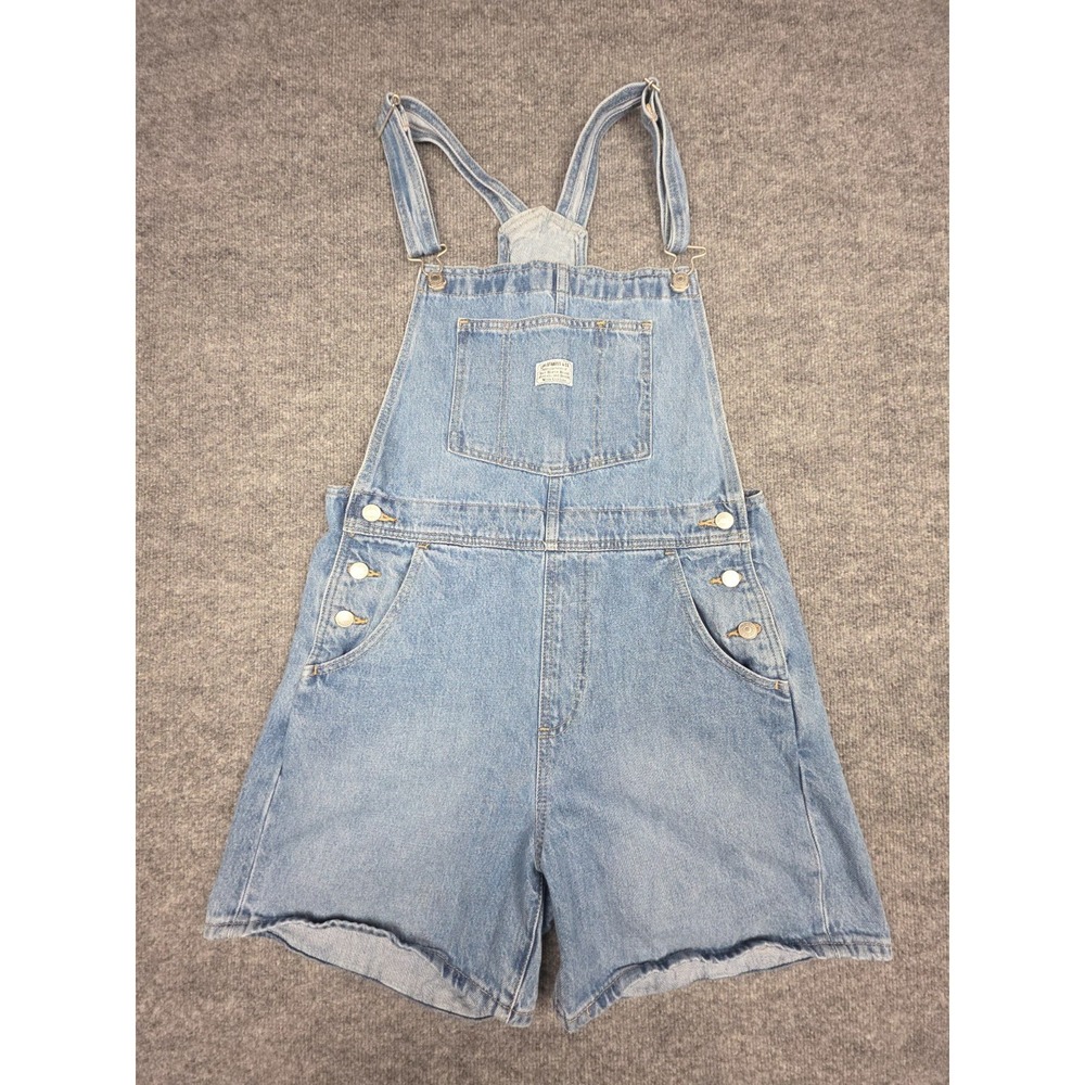 Levi's Light Blue Denim Short Overalls